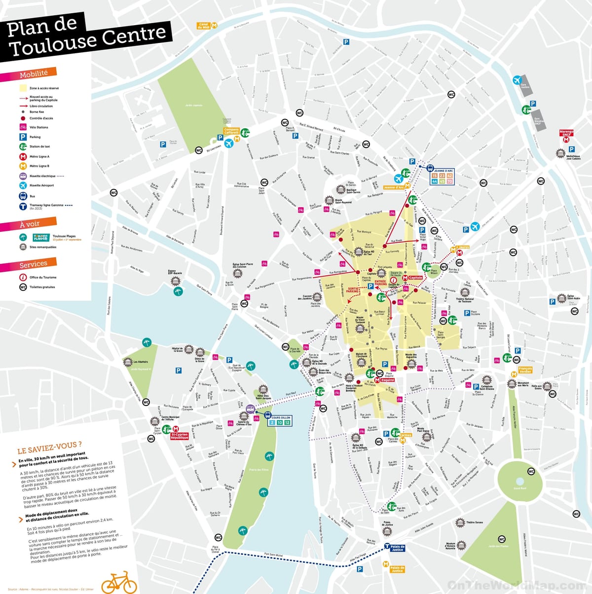 карта на Toulouse место