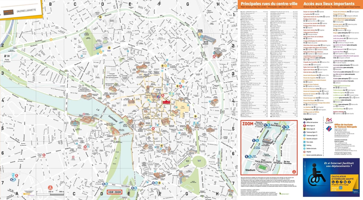 Toulouse споменик мапа