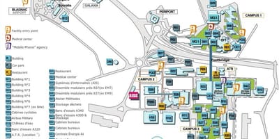 Карта на airbus Toulouse 