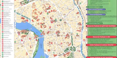 Мапа на град Toulouse