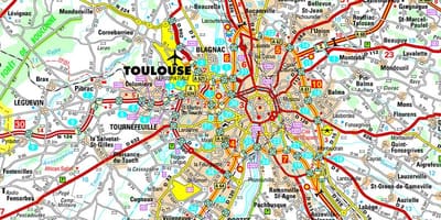 Мапа на патот Toulouse