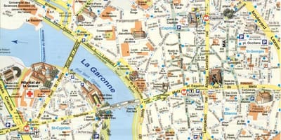 Карта на Toulouse предградие