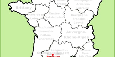 Toulouse на мапа