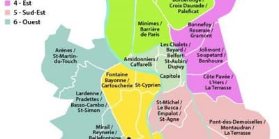 Карта на Toulouse arrondissement